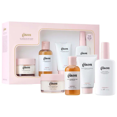 GISOU Honey Infused Hydrating Cleanse & Care Routine Hair Set