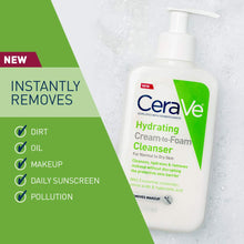 Load image into Gallery viewer, CeraVe Hydrating Cream-to-Foam Cleanser